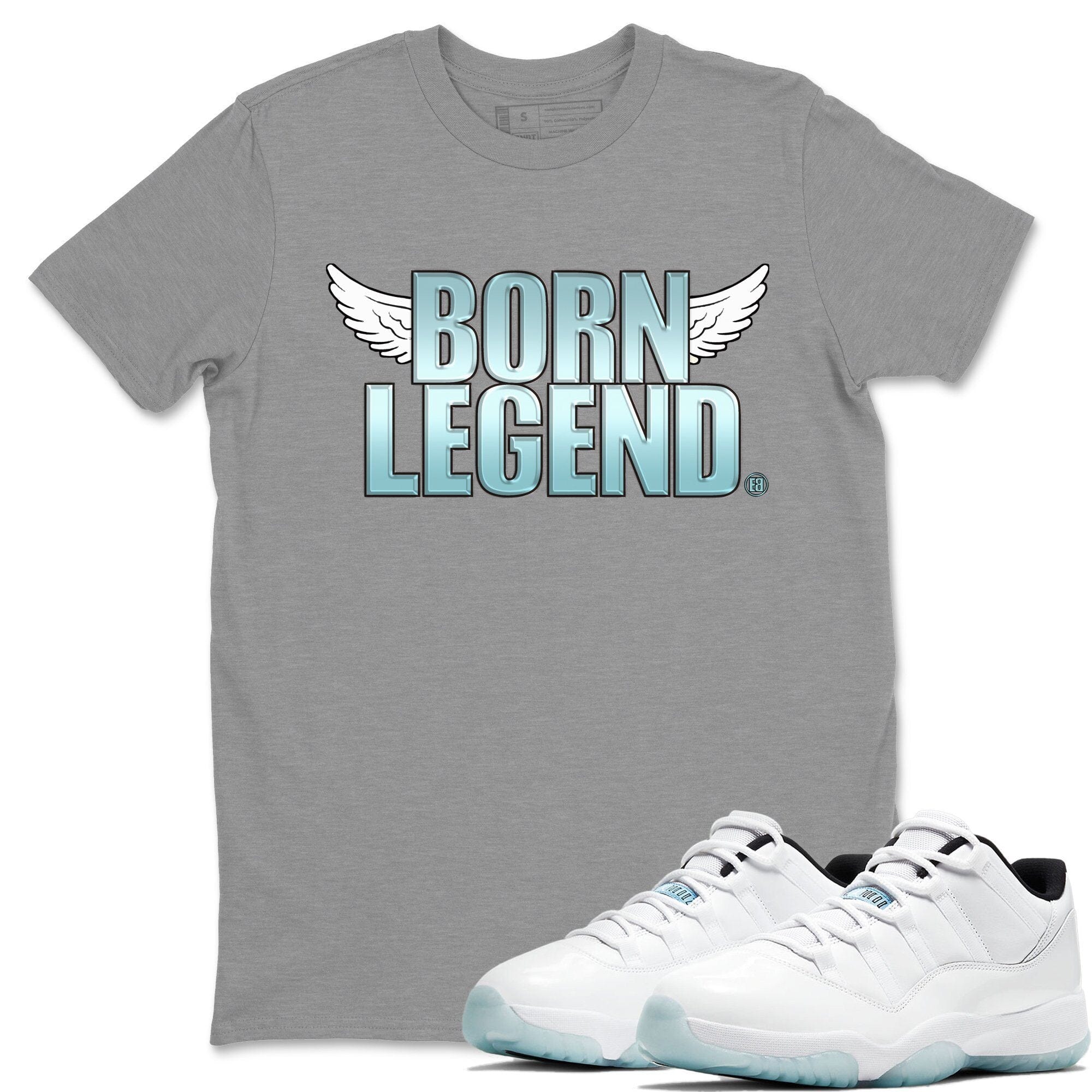 Jordan 11 Legend Blue Sneaker Match Tees Born Legend Sneaker Tees Jordan 11 Legend Blue Sneaker Release Tees Unisex Shirts