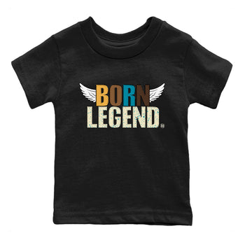 Air Jordan 4 GS Cacao Wow Match To Jordans Born Legend Sneaker Tees Air Jordan 4 Cacao Wow SNRT Sneaker Release Tees Kids Shirts Black 2