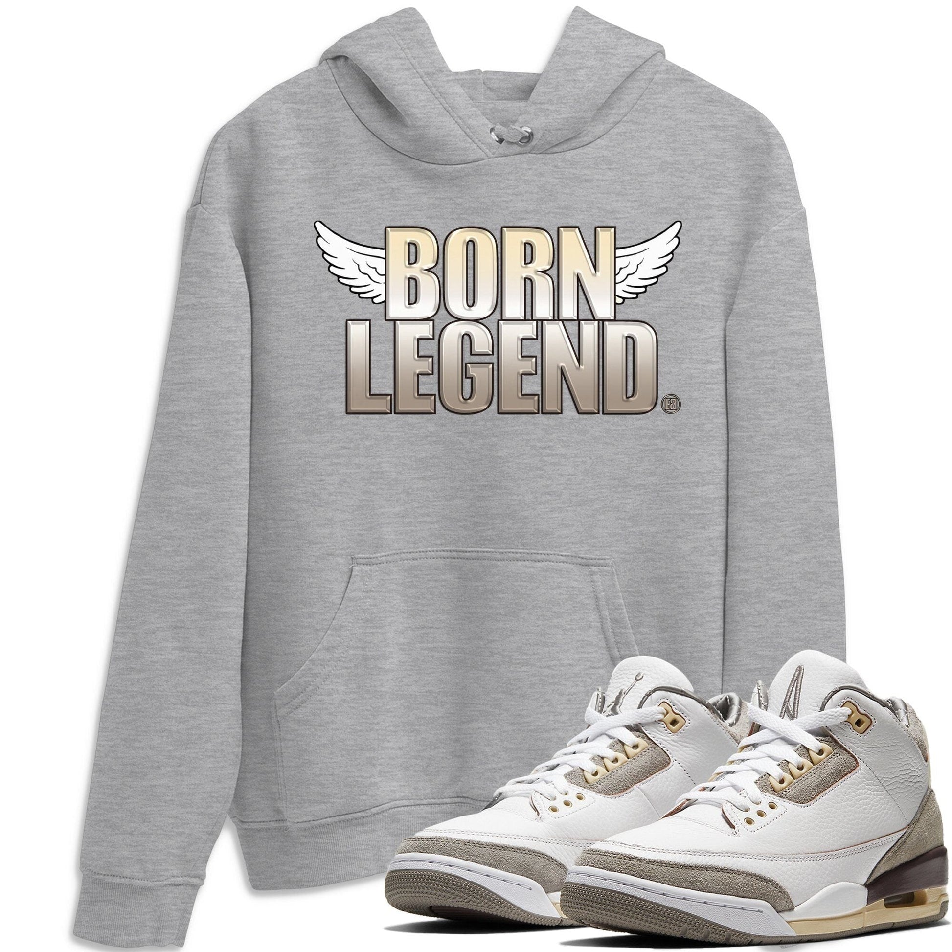 Jordan 3 A Ma Maniere Sneaker Match Tees Born Legend Sneaker Tees Jordan 3 A Ma Maniere Sneaker Release Tees Unisex Shirts