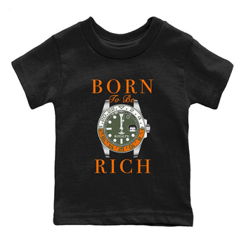 5s Olive shirt to match jordans Born To Be Rich sneaker tees Air Jordan 5 Olive SNRT sneaker release tees baby toddler Black 2 cotton Shirt
