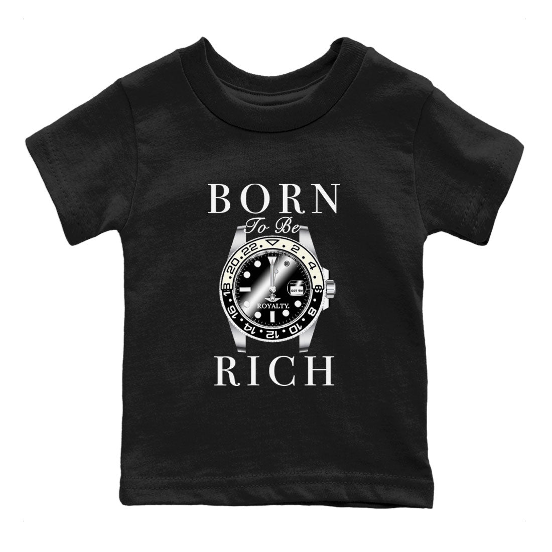 Jordan 11 Gratitude shirt to match jordans Born To Be Rich sneaker tees 11s Gratitude SNRT sneaker release tees baby toddler Black 2 cotton sneaker tee
