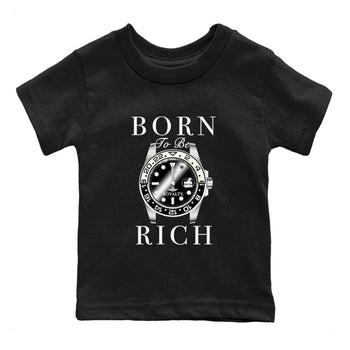 Jordan 11 Gratitude shirt to match jordans Born To Be Rich sneaker tees 11s Gratitude SNRT sneaker release tees baby toddler Black 2 cotton sneaker tee