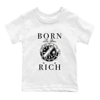Jordan 11 Gratitude shirt to match jordans Born To Be Rich sneaker tees 11s Gratitude SNRT sneaker release tees baby toddler White 2 cotton sneaker tee