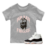 Air Jordan 11 Neapolitan shirt to match jordans Brain Freeze sneaker tees AJ11 Neapolitan SNRT Sneaker Release Tees Baby Toddler Heather Grey 1 T-Shirt