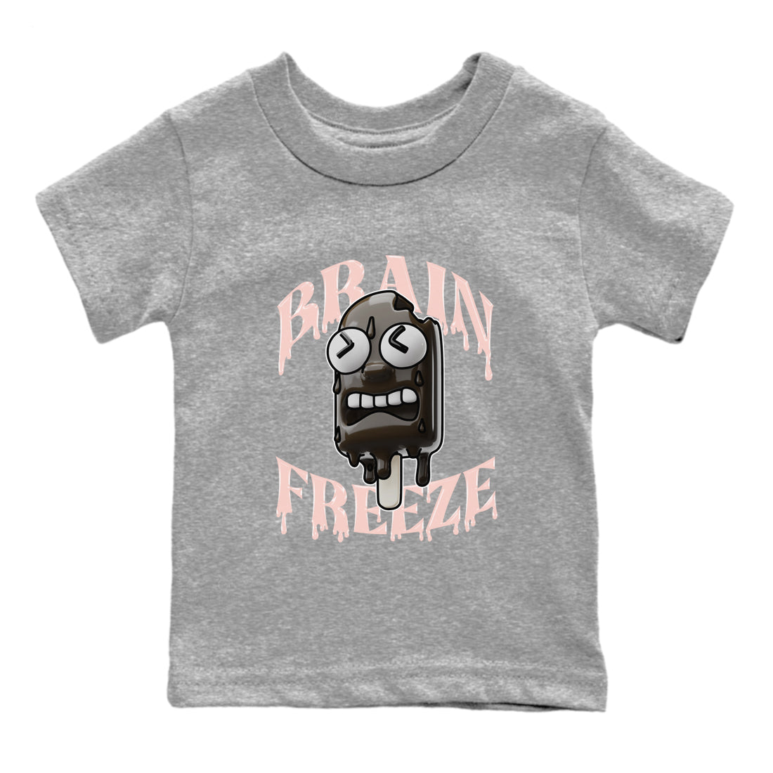 Air Jordan 11 Neapolitan shirt to match jordans Brain Freeze sneaker tees AJ11 Neapolitan SNRT Sneaker Release Tees Baby Toddler Heather Grey 2 T-Shirt