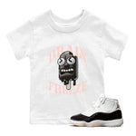 Air Jordan 11 Neapolitan shirt to match jordans Brain Freeze sneaker tees AJ11 Neapolitan SNRT Sneaker Release Tees Baby Toddler White 1 T-Shirt