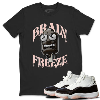 Air Jordan 11 Neapolitan shirt to match jordans Brain Freeze sneaker tees AJ11 Neapolitan SNRT Sneaker Release Tees Unisex Black 1 T-Shirt