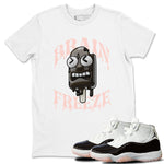 Air Jordan 11 Neapolitan shirt to match jordans Brain Freeze sneaker tees AJ11 Neapolitan SNRT Sneaker Release Tees Unisex White 1 T-Shirt