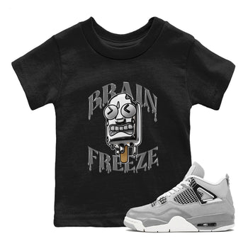 Air Jordan 4 Frozen Moment shirt to match jordans Brain Freeze sneaker tees AJ4 Frozen Moment SNRT Sneaker Release Tees Baby Toddler Black 1 T-Shirt