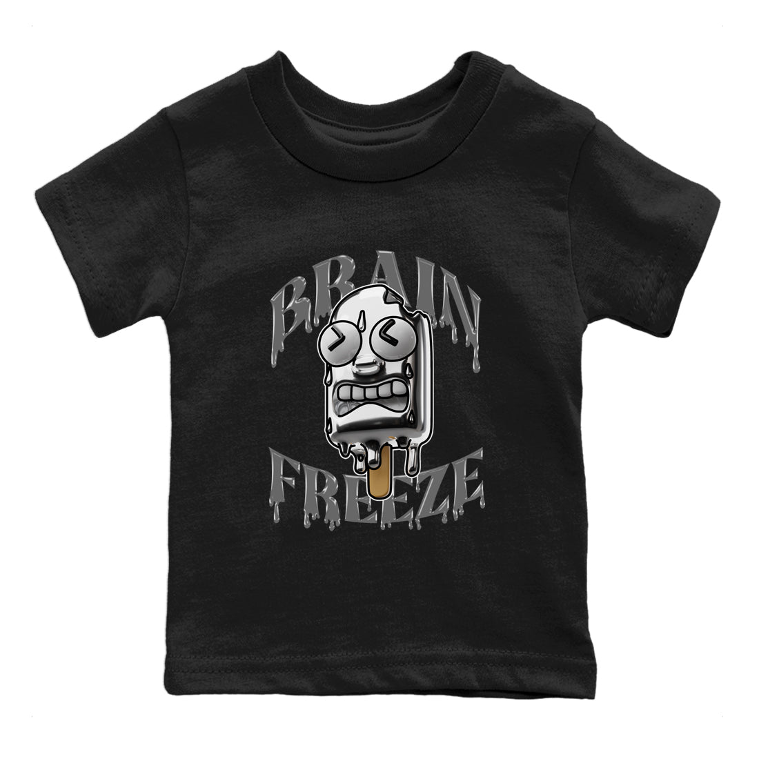 Air Jordan 4 Frozen Moment shirt to match jordans Brain Freeze sneaker tees AJ4 Frozen Moment SNRT Sneaker Release Tees Baby Toddler Black 2 T-Shirt