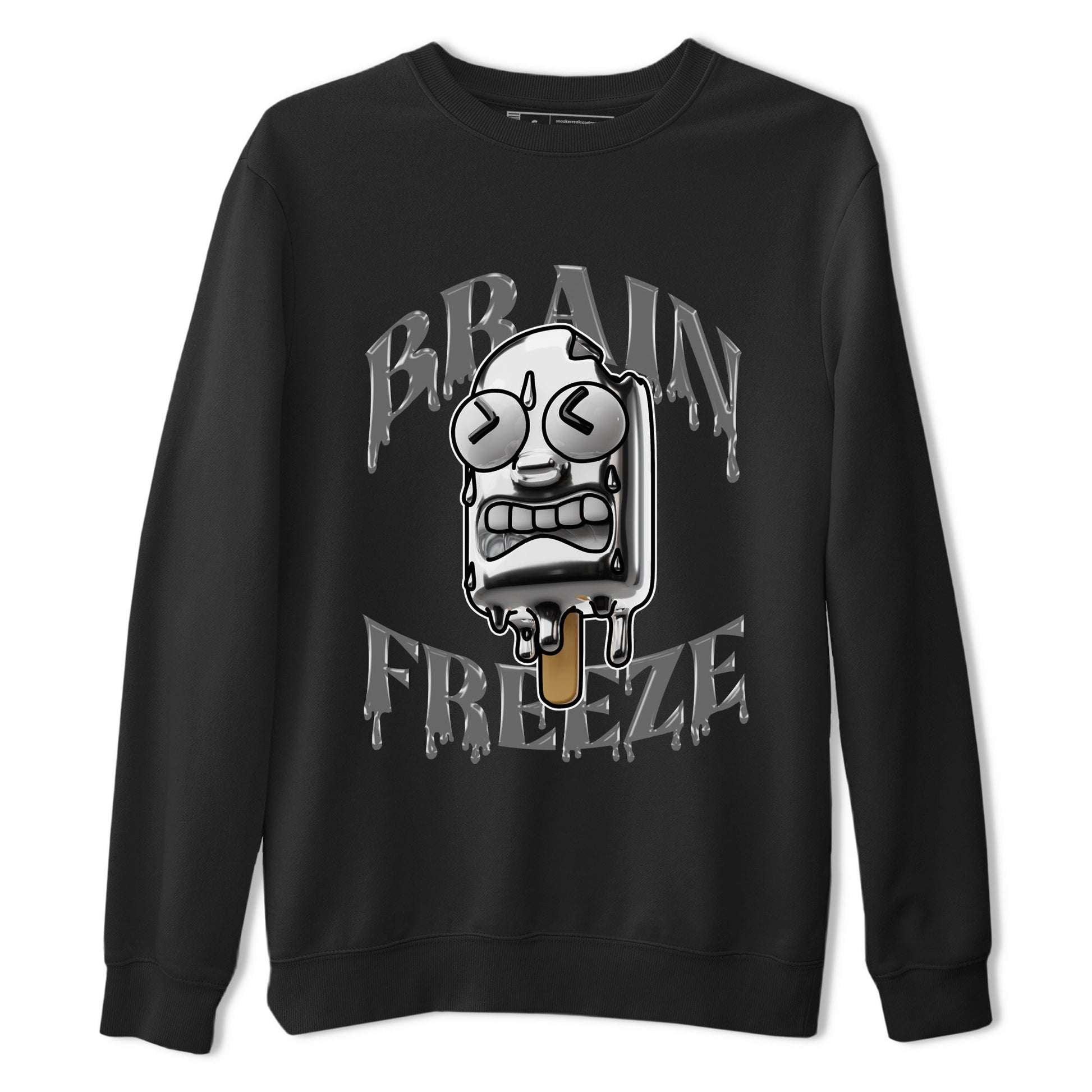 Air Jordan 4 Frozen Moment shirt to match jordans Brain Freeze sneaker tees AJ4 Frozen Moment SNRT Sneaker Release Tees Unisex Black 2 T-Shirt