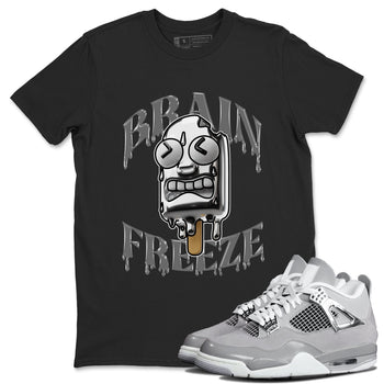Air Jordan 4 Frozen Moment shirt to match jordans Brain Freeze sneaker tees AJ4 Frozen Moment SNRT Sneaker Release Tees Unisex Black 1 T-Shirt