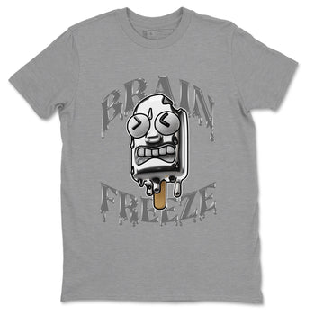 Air Jordan 4 Frozen Moment shirt to match jordans Brain Freeze sneaker tees AJ4 Frozen Moment SNRT Sneaker Release Tees Unisex Heather Grey 2 T-Shirt