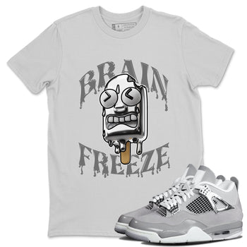 Air Jordan 4 Frozen Moment shirt to match jordans Brain Freeze sneaker tees AJ4 Frozen Moment SNRT Sneaker Release Tees Unisex Silver 1 T-Shirt