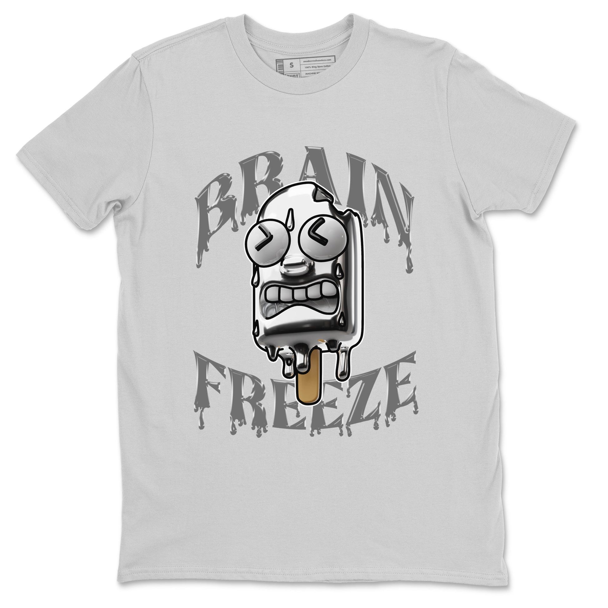 Air Jordan 4 Frozen Moment shirt to match jordans Brain Freeze sneaker tees AJ4 Frozen Moment SNRT Sneaker Release Tees Unisex Silver 2 T-Shirt