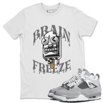 Air Jordan 4 Frozen Moment shirt to match jordans Brain Freeze sneaker tees AJ4 Frozen Moment SNRT Sneaker Release Tees Unisex White 1 T-Shirt