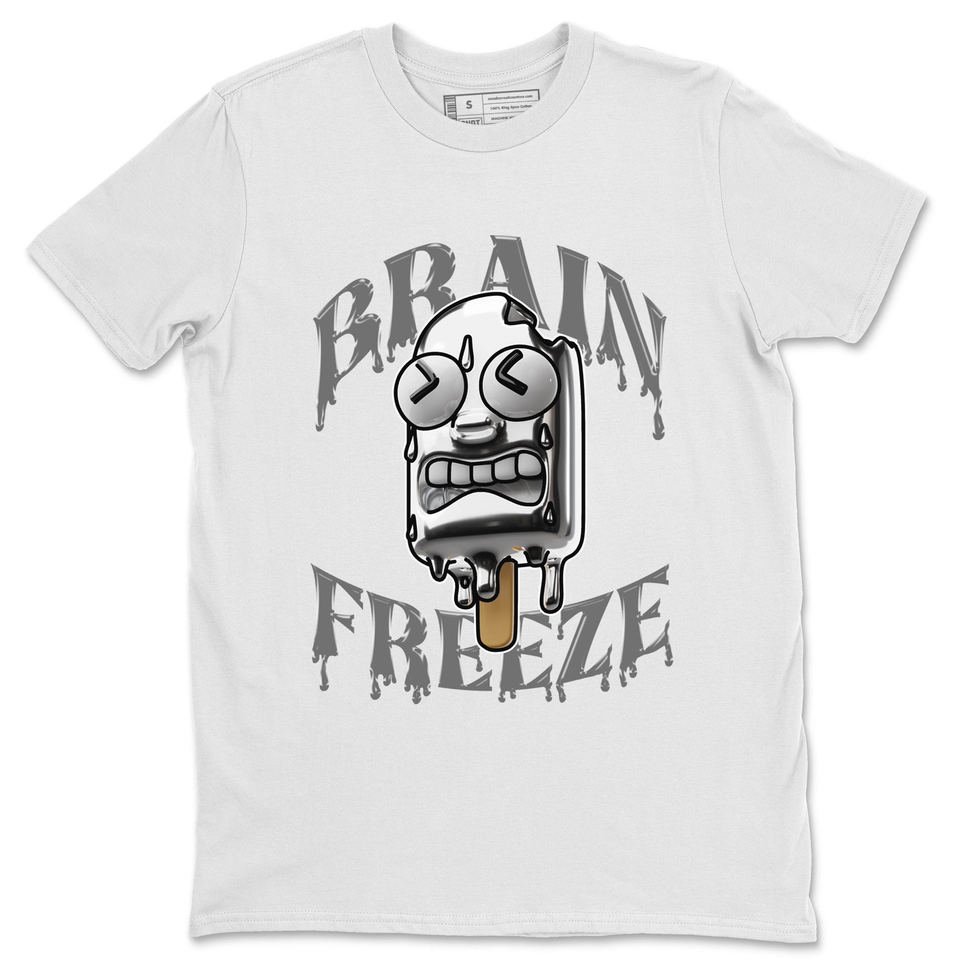 Air Jordan 4 Frozen Moment shirt to match jordans Brain Freeze sneaker tees AJ4 Frozen Moment SNRT Sneaker Release Tees Unisex White 2 T-Shirt