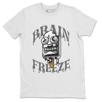 Air Jordan 4 Frozen Moment shirt to match jordans Brain Freeze sneaker tees AJ4 Frozen Moment SNRT Sneaker Release Tees Unisex White 2 T-Shirt