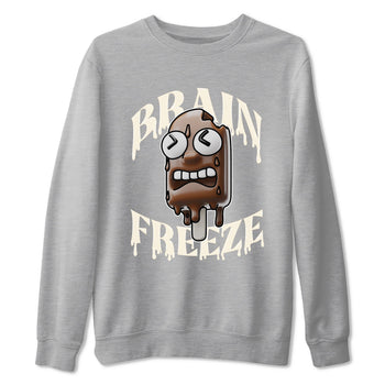 Dunk Cacao Wow shirt to match jordans Brain Freeze sneaker tees Nike Dunk Cacao Wow SNRT Sneaker Release Tees Unisex Heather Grey 2 T-Shirt