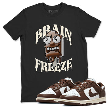 Dunk Cacao Wow shirt to match jordans Brain Freeze sneaker tees Nike Dunk Cacao Wow SNRT Sneaker Release Tees Unisex Black 1 T-Shirt