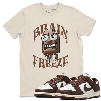 Dunk Cacao Wow shirt to match jordans Brain Freeze sneaker tees Nike Dunk Cacao Wow SNRT Sneaker Release Tees Unisex Natural 1 T-Shirt