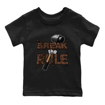 Air Force Low Chocolate shirt to match jordans Break The Rule sneaker tees chocolate Nike Air Force Low Chocolate SNRT Sneaker Release Tees Baby Toddler Black 2 T-Shirt
