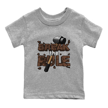 Air Force Low Chocolate shirt to match jordans Break The Rule sneaker tees chocolate Nike Air Force Low Chocolate SNRT Sneaker Release Tees Baby Toddler Heather Grey 2 T-Shirt