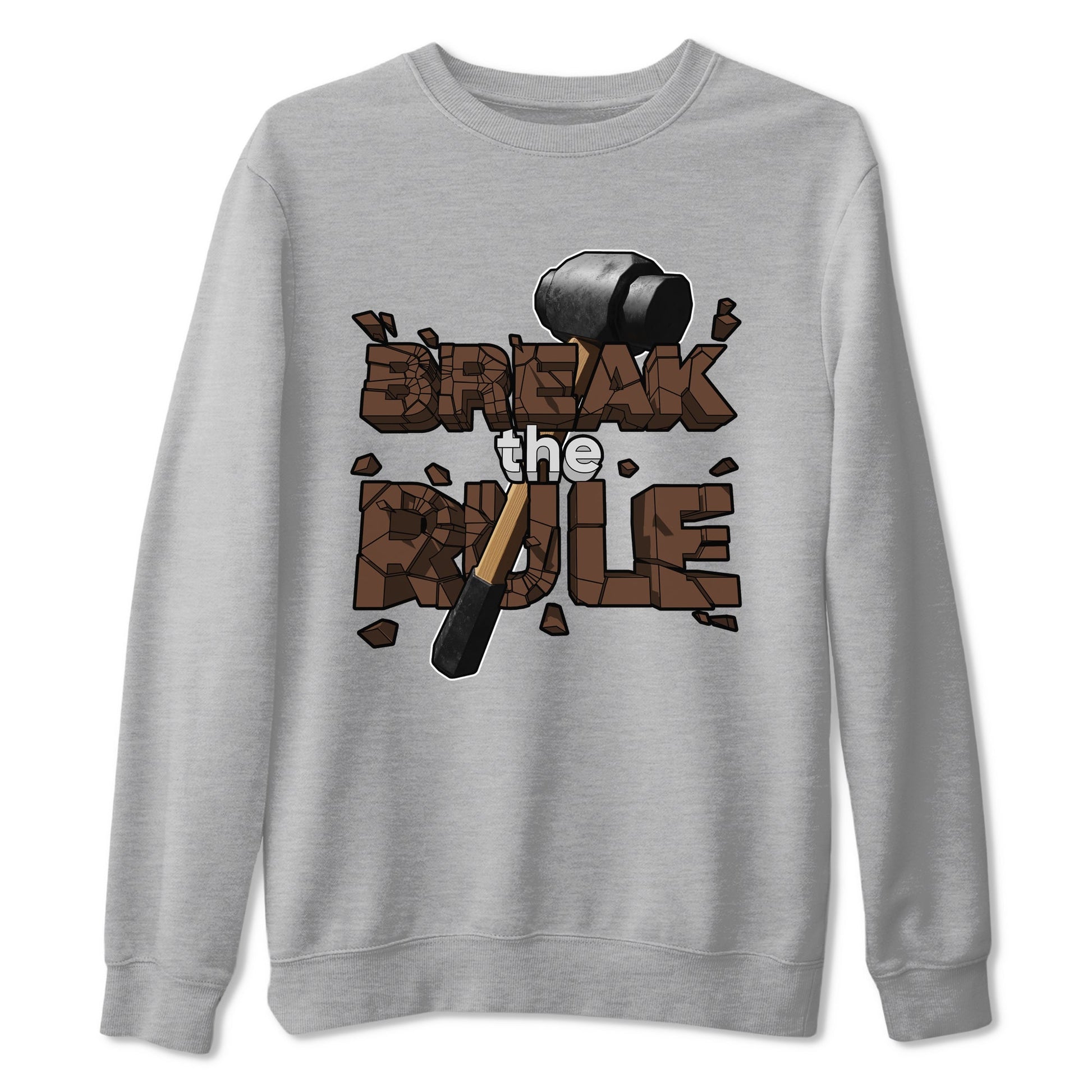 Air Force Low Chocolate shirt to match jordans Break The Rule sneaker tees chocolate Nike Air Force Low Chocolate SNRT Sneaker Release Tees Unisex Heather Grey 2 T-Shirt