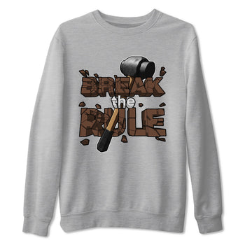Air Force Low Chocolate shirt to match jordans Break The Rule sneaker tees chocolate Nike Air Force Low Chocolate SNRT Sneaker Release Tees Unisex Heather Grey 2 T-Shirt