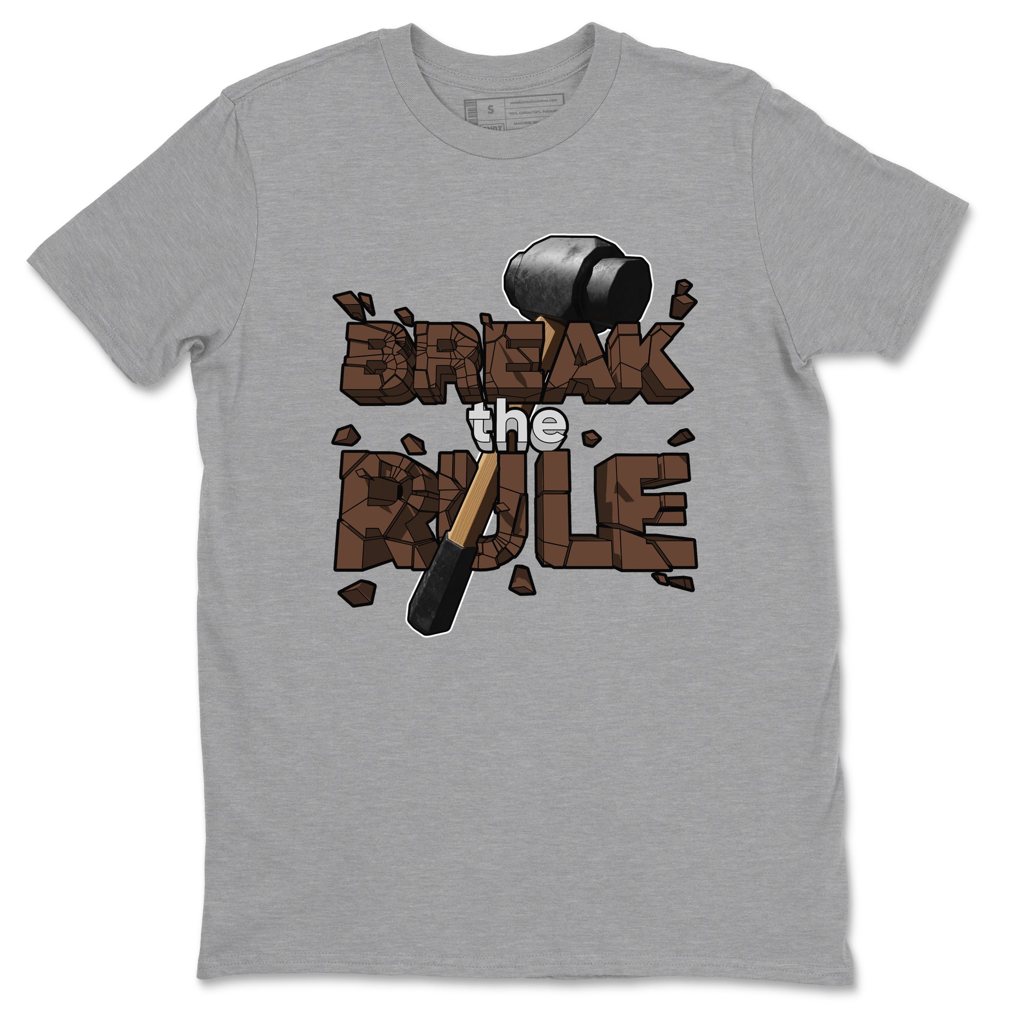 Air Force Low Chocolate shirt to match jordans Break The Rule sneaker tees chocolate Nike Air Force Low Chocolate SNRT Sneaker Release Tees Unisex Heather Grey 2 T-Shirt