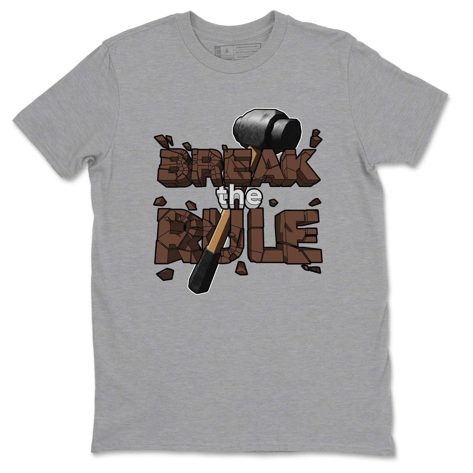 Air Force Low Chocolate shirt to match jordans Break The Rule sneaker tees chocolate Nike Air Force Low Chocolate SNRT Sneaker Release Tees Unisex Heather Grey 2 T-Shirt