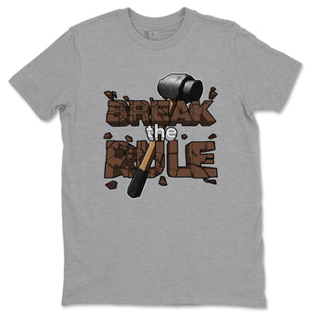 Air Force Low Chocolate shirt to match jordans Break The Rule sneaker tees chocolate Nike Air Force Low Chocolate SNRT Sneaker Release Tees Unisex Heather Grey 2 T-Shirt