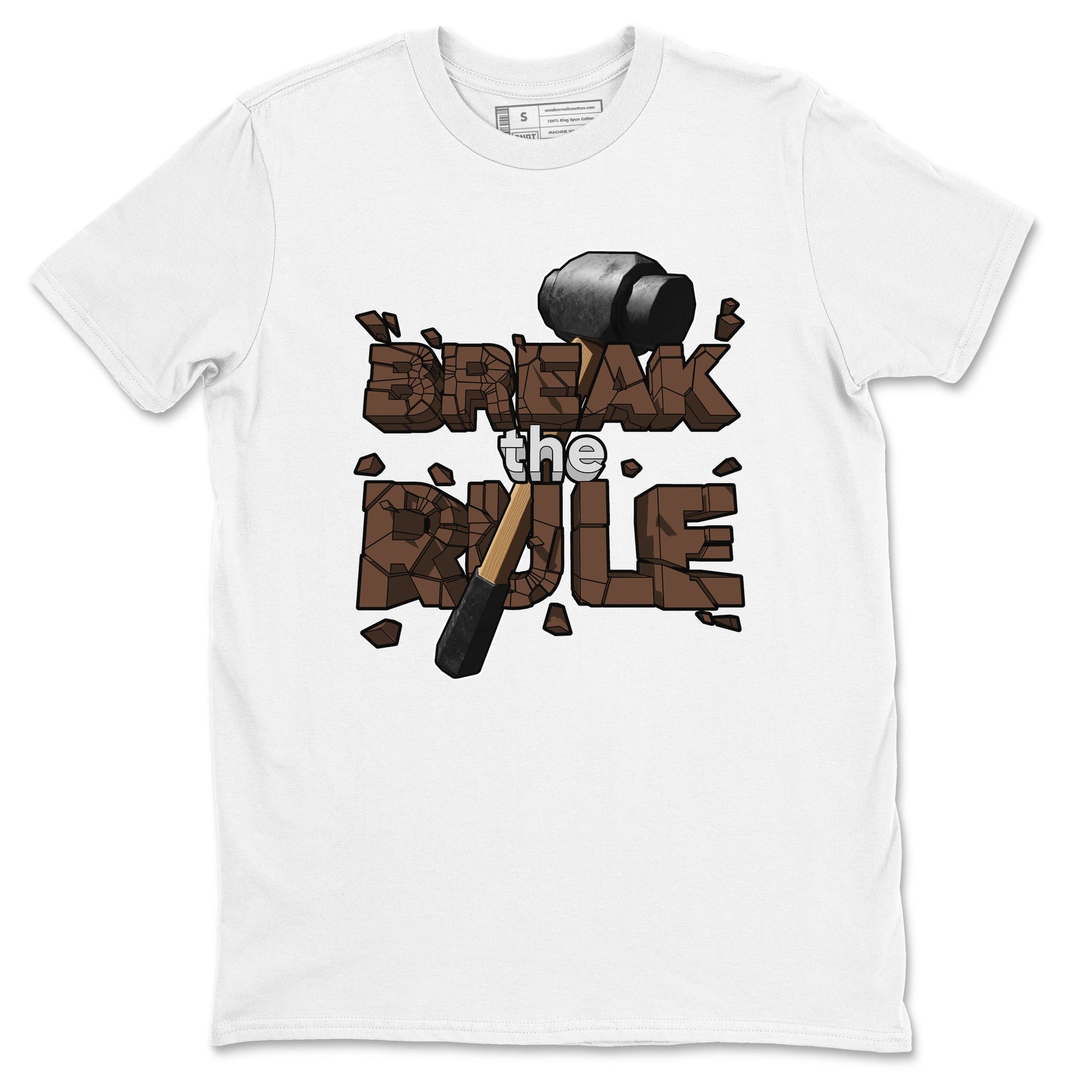 Air Force Low Chocolate shirt to match jordans Break The Rule sneaker tees chocolate Nike Air Force Low Chocolate SNRT Sneaker Release Tees Unisex White 2 T-Shirt