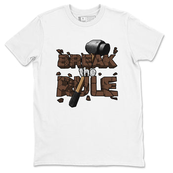 Air Force Low Chocolate shirt to match jordans Break The Rule sneaker tees chocolate Nike Air Force Low Chocolate SNRT Sneaker Release Tees Unisex White 2 T-Shirt
