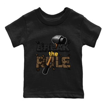 Air Jordan 1 Palomino shirt to match jordans Break The Rule sneaker tees AJ1 Palomino SNRT Sneaker Release Tees Baby Toddler Black 2 T-Shirt