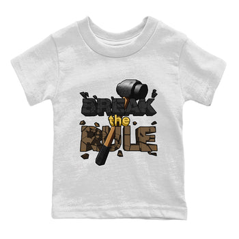 Air Jordan 1 Palomino shirt to match jordans Break The Rule sneaker tees AJ1 Palomino SNRT Sneaker Release Tees Baby Toddler White 2 T-Shirt