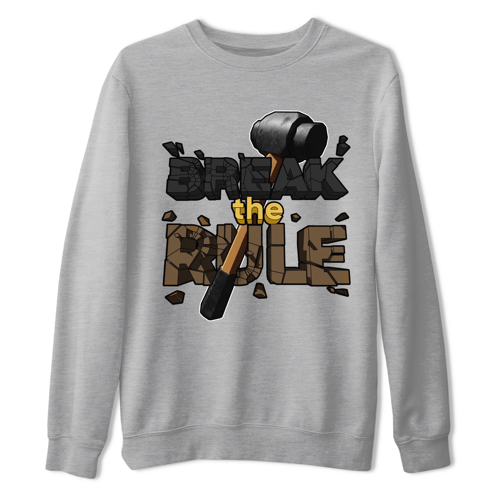 Air Jordan 1 Palomino shirt to match jordans Break The Rule sneaker tees AJ1 Palomino SNRT Sneaker Release Tees Unisex Heather Grey 2 T-Shirt