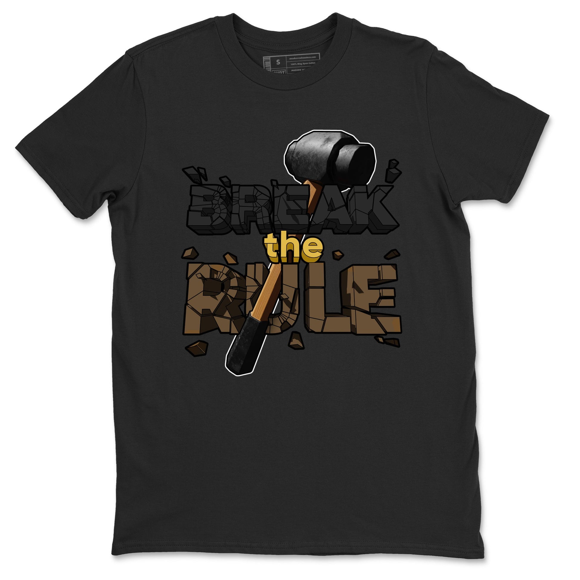 Air Jordan 1 Palomino shirt to match jordans Break The Rule sneaker tees AJ1 Palomino SNRT Sneaker Release Tees Unisex Black 2 T-Shirt