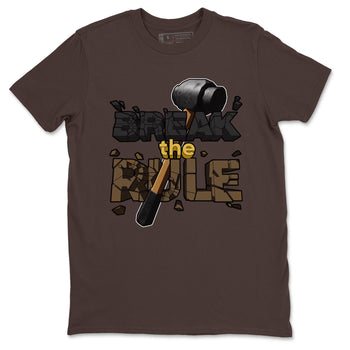 Air Jordan 1 Palomino shirt to match jordans Break The Rule sneaker tees AJ1 Palomino SNRT Sneaker Release Tees Unisex Dark Chocolate 2 T-Shirt