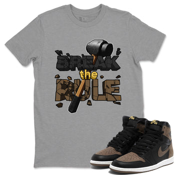 Air Jordan 1 Palomino shirt to match jordans Break The Rule sneaker tees AJ1 Palomino SNRT Sneaker Release Tees Unisex Heather Grey 1 T-Shirt
