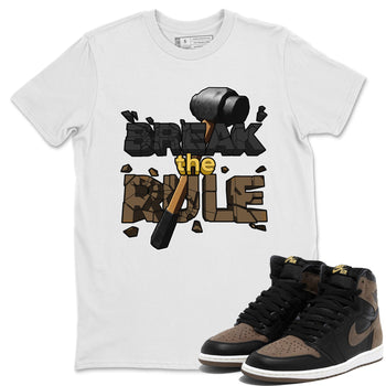 Air Jordan 1 Palomino shirt to match jordans Break The Rule sneaker tees AJ1 Palomino SNRT Sneaker Release Tees Unisex White 1 T-Shirt