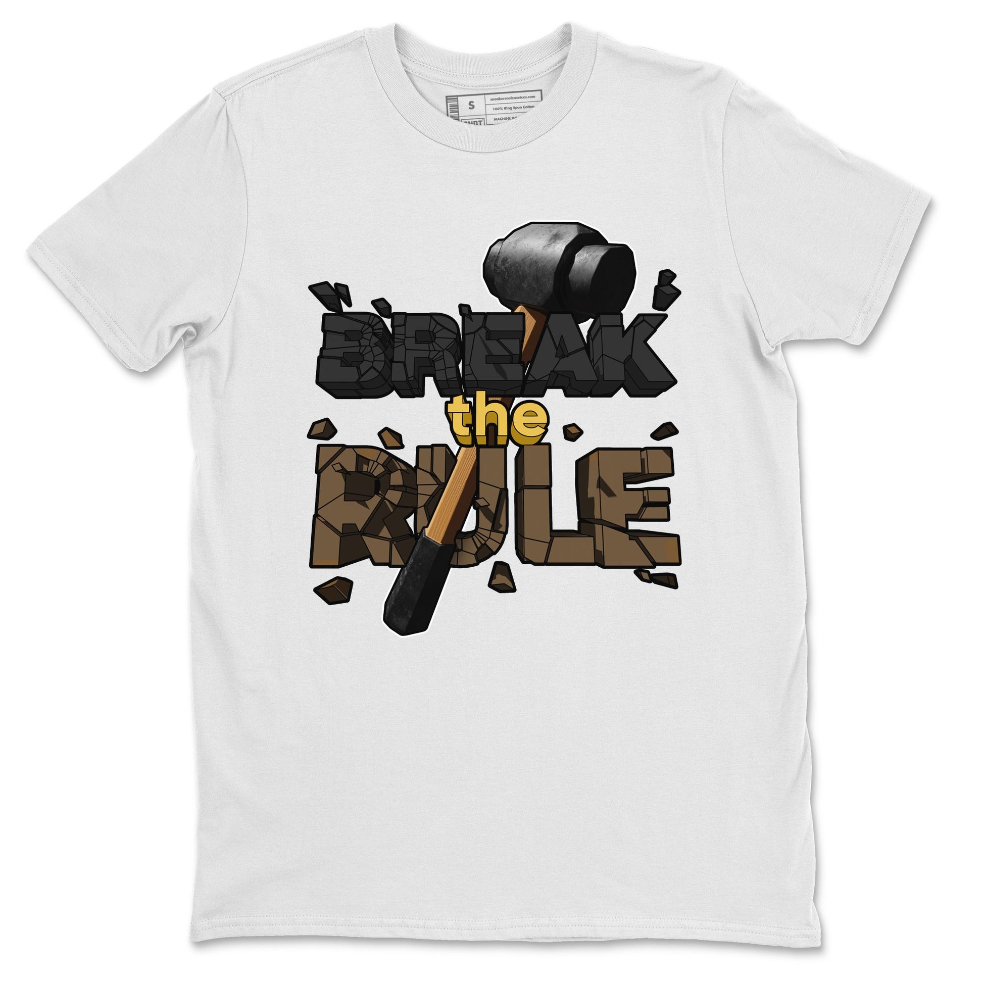 Air Jordan 1 Palomino shirt to match jordans Break The Rule sneaker tees AJ1 Palomino SNRT Sneaker Release Tees Unisex White 2 T-Shirt
