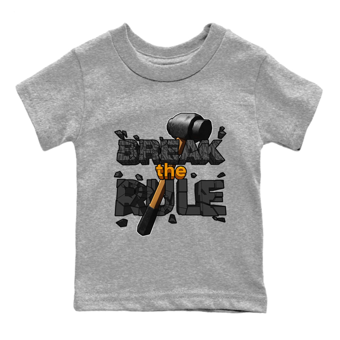 Air Jordan 3 Fear shirt to match jordans Break The Rule sneaker tees AJ3 Fear SNRT Sneaker Release Tees Baby Toddler Heather Grey 2 T-Shirt