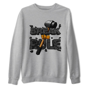 Air Jordan 3 Fear shirt to match jordans Break The Rule sneaker tees AJ3 Fear SNRT Sneaker Release Tees Unisex Heather Grey 2 T-Shirt