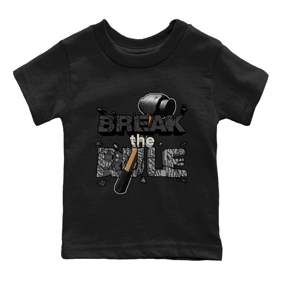 Air Jordan 3 Off Noir shirt to match jordans Break The Rule sneaker tees AJ3 Off Noir SNRT Sneaker Release Tees Baby Toddler Black 2 T-Shirt