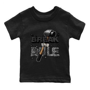 Air Jordan 3 Off Noir shirt to match jordans Break The Rule sneaker tees AJ3 Off Noir SNRT Sneaker Release Tees Baby Toddler Black 2 T-Shirt