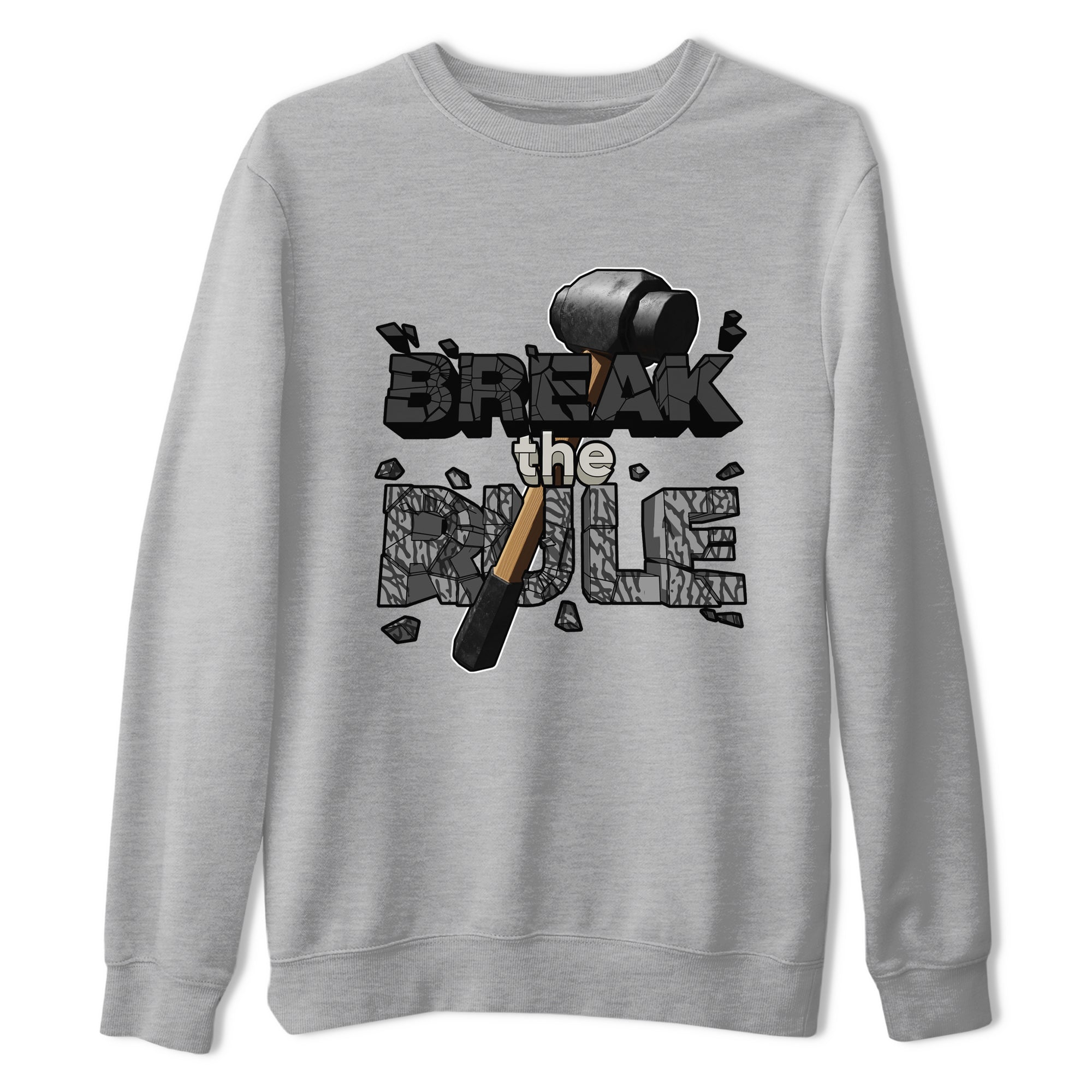 Air Jordan 3 Off Noir shirt to match jordans Break The Rule sneaker tees AJ3 Off Noir SNRT Sneaker Release Tees Unisex Heather Grey 2 T-Shirt