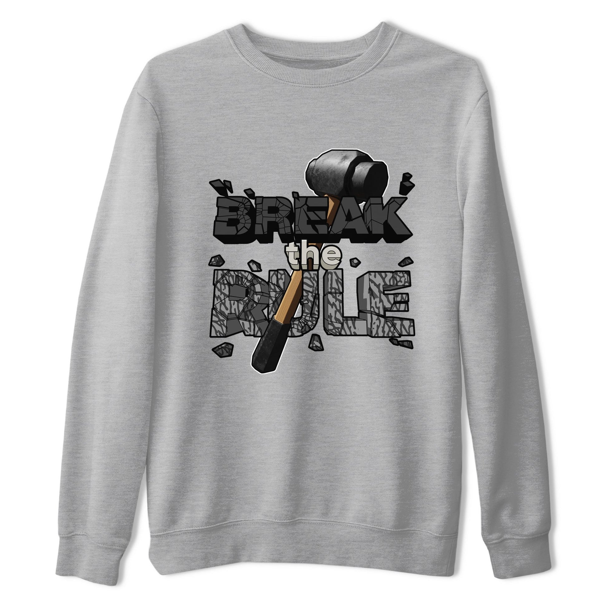 Air Jordan 3 Off Noir shirt to match jordans Break The Rule sneaker tees AJ3 Off Noir SNRT Sneaker Release Tees Unisex Heather Grey 2 T-Shirt