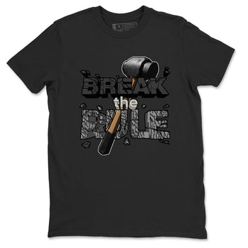 Air Jordan 3 Off Noir shirt to match jordans Break The Rule sneaker tees AJ3 Off Noir SNRT Sneaker Release Tees Unisex Black 2 T-Shirt