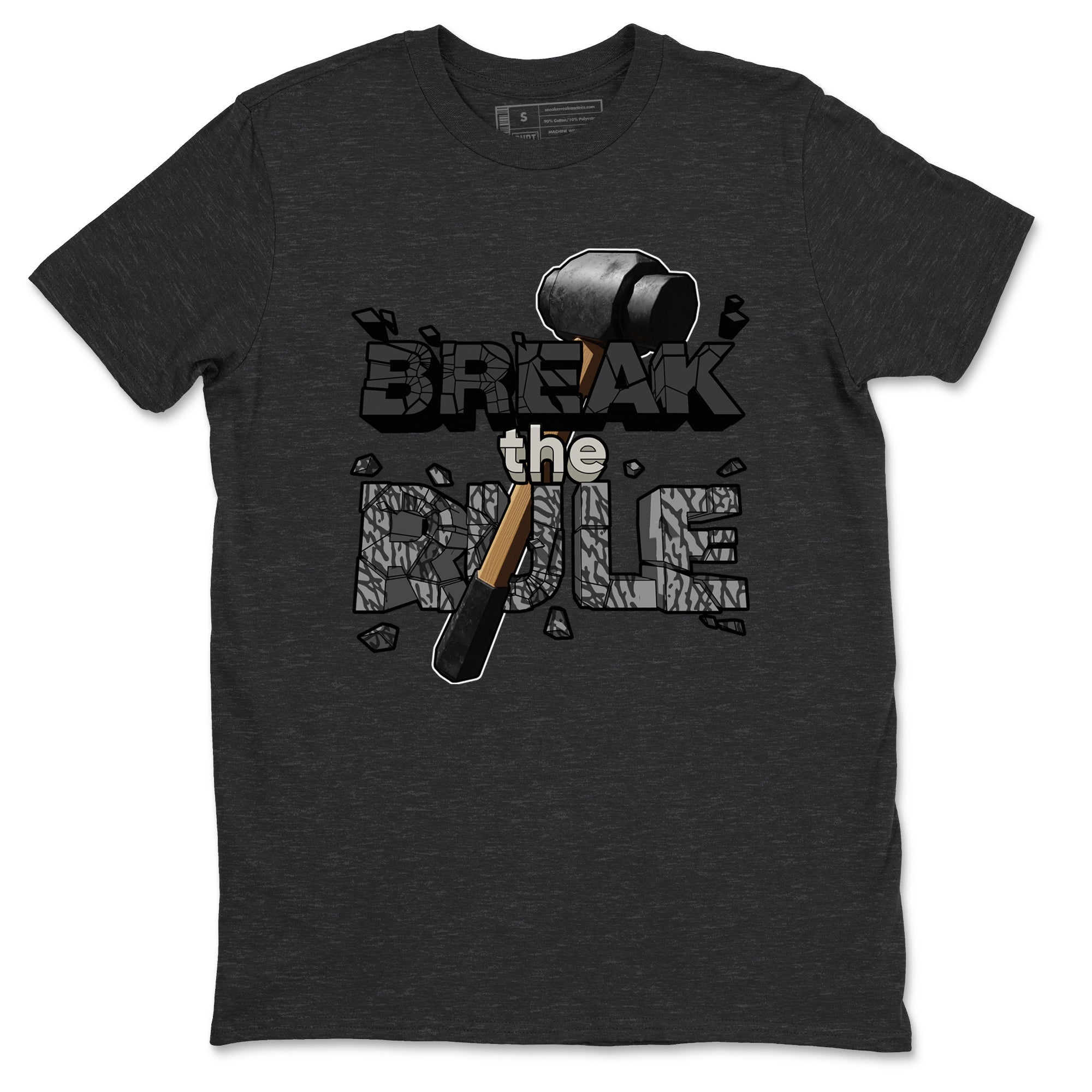 Air Jordan 3 Off Noir shirt to match jordans Break The Rule sneaker tees AJ3 Off Noir SNRT Sneaker Release Tees Unisex Charcoal Heather 2 T-Shirt